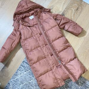 Club Monaco Women's Hooded Puffer Coat - Dusty Pink